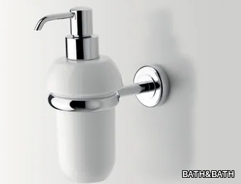 CIRCLE - Wall-mounted ceramic Bathroom soap dispenser _ BATH&BATH