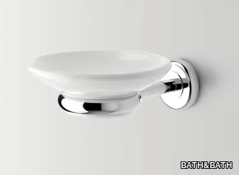 CIRCLE - Wall-mounted ceramic soap dish _ BATH&BATH