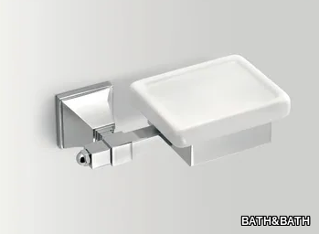 TIMELESS - Wall-mounted ceramic soap dish _ BATH&BATH