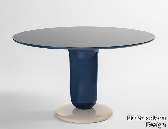 EXPLORER Nº4 - Round glass-fibre table _ BD Barcelona Design