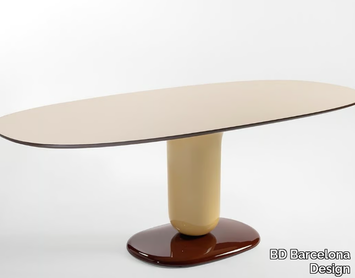 EXPLORER Nº5 - Oval glass-fibre table _ BD Barcelona Design