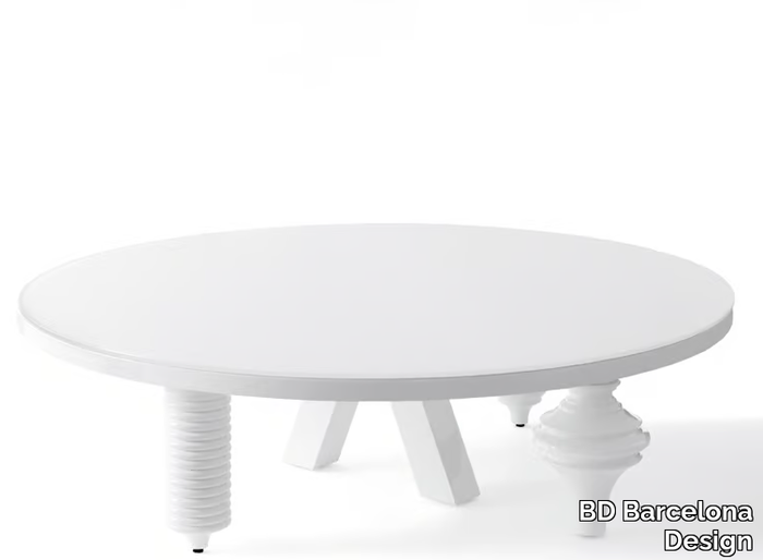 MULTILEG - Round MDF coffee table for living room _ BD Barcelona Design