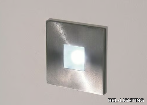 QUADRIS - Wall-mounted LED steel steplight _ BEL-LIGHTING