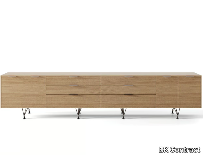 CREDENZA - Low wooden office storage unit _ BK Contract