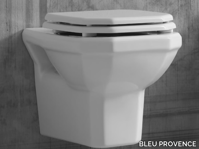 PROVENCE '700 - Wall-hung ceramic toilet _ BLEU PROVENCE