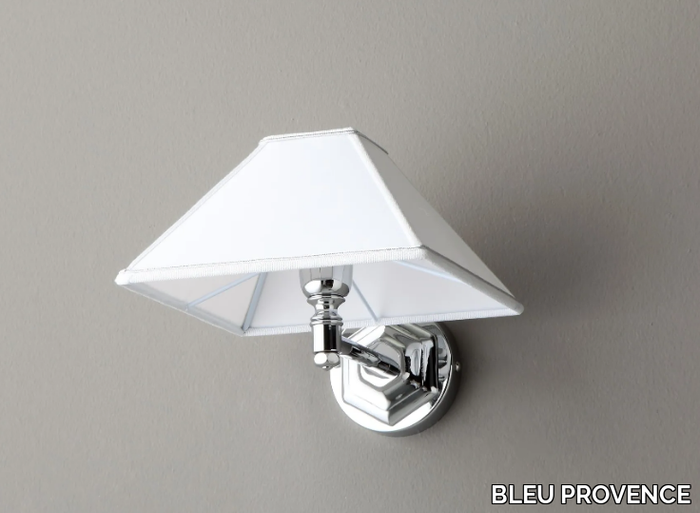 WALL LAMP PYRAMID HAT - Fabric wall lamp for bathroom _ BLEU PROVENCE