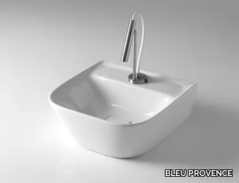 BACK SOUL 425 - Square single ceramic washbasin _ BLEU PROVENCE