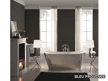 TRENDY STEEL - Classic style steel bathtub _ BLEU PROVENCE