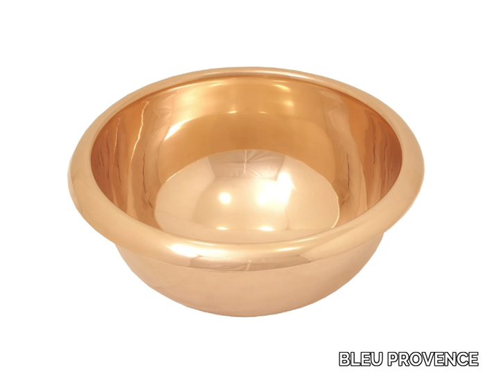 ROUND - Countertop copper washbasin _ BLEU PROVENCE