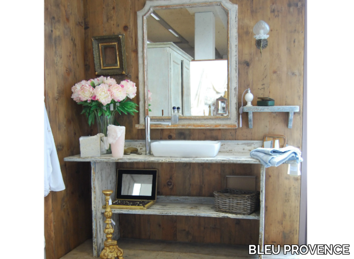 THYM - Floor-standing wooden vanity unit _ BLEU PROVENCE