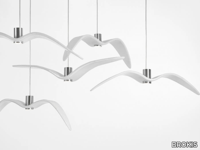 NIGHT BIRDS - LED glass pendant lamp _ BROKIS