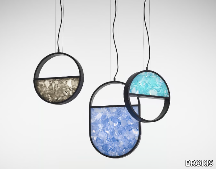 GEOMETRIC - Glass pendant lamp _ BROKIS