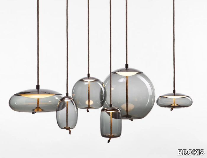 KNOT - LED blown glass pendant lamp _ BROKIS