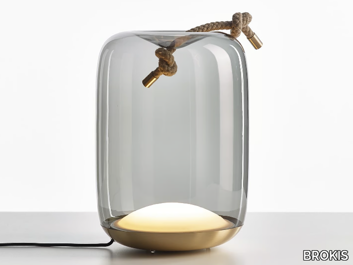 KNOT - LED blown glass table lamp _ BROKIS