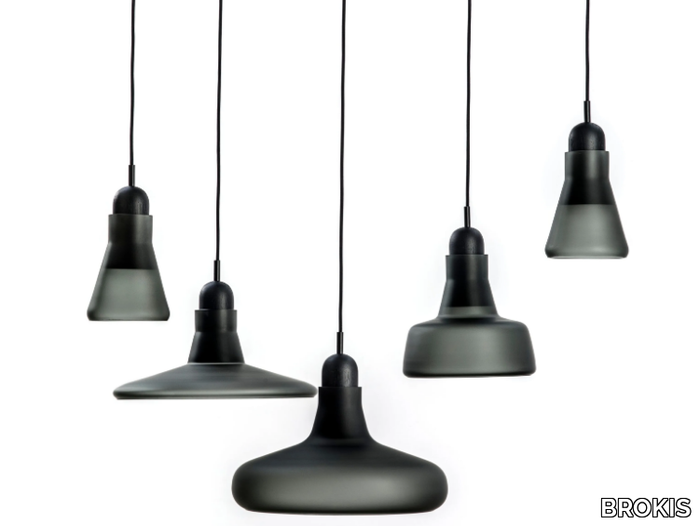 SHADOWS XL - Dimmable blown glass pendant lamp _ BROKIS