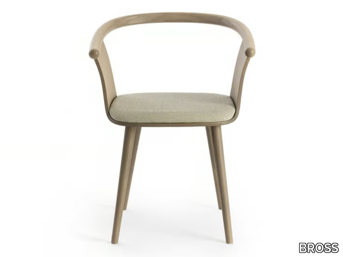 YUUMI - Fabric chair with integrated cushion _ BROSS