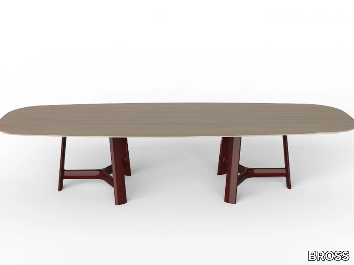 RIVER - Rectangular wooden table _ BROSS