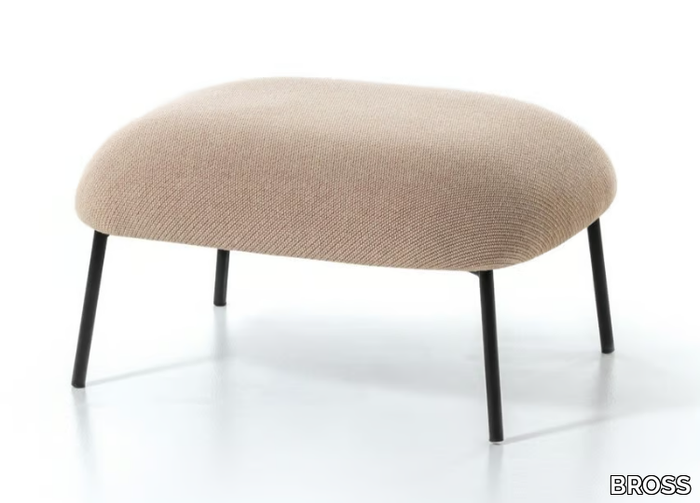 SIT - Low upholstered fabric stool _ BROSS