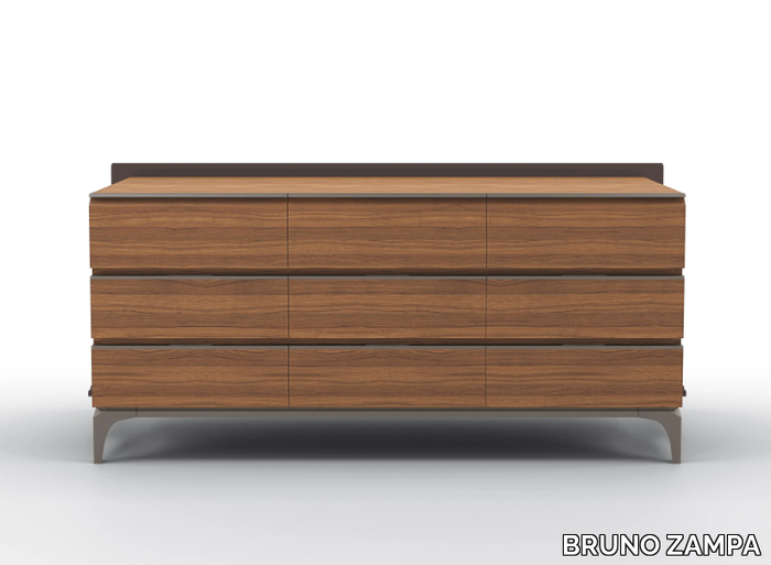 DEANNA - Walnut sideboard / chest of drawers _ BRUNO ZAMPA