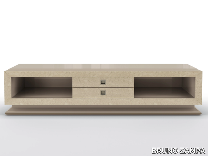 CONCORDE - Low solid wood TV cabinet with drawers _ BRUNO ZAMPA