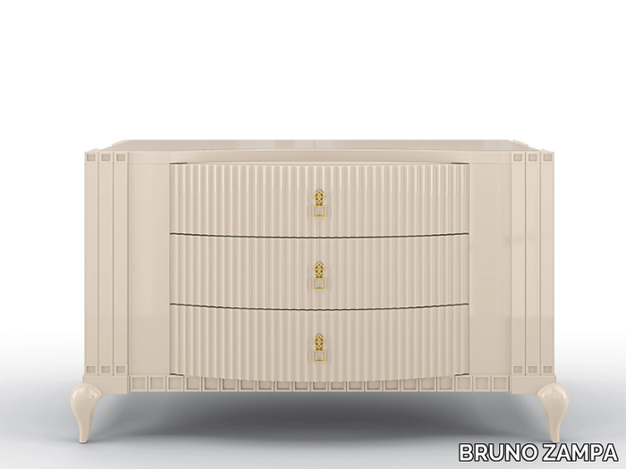 BUSTER - Chest of drawers with integrated handles _ BRUNO ZAMPA