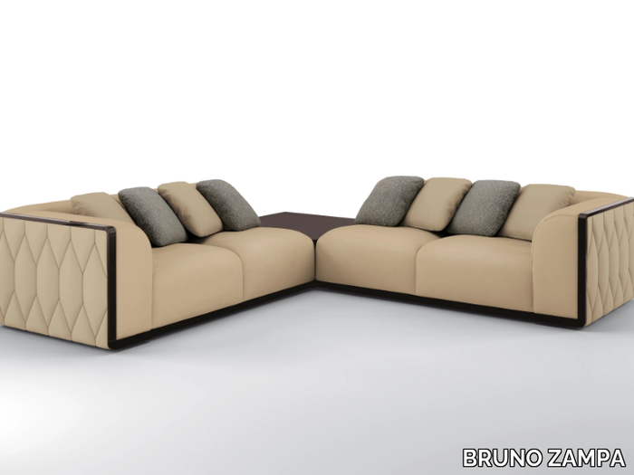 GIASONE - Sectional velvet sofa _ BRUNO ZAMPA