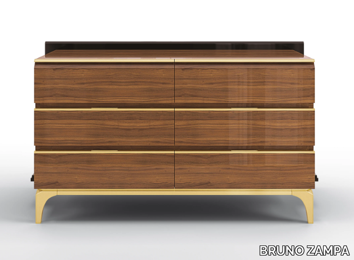 DEANNA - Walnut chest of drawers _ BRUNO ZAMPA