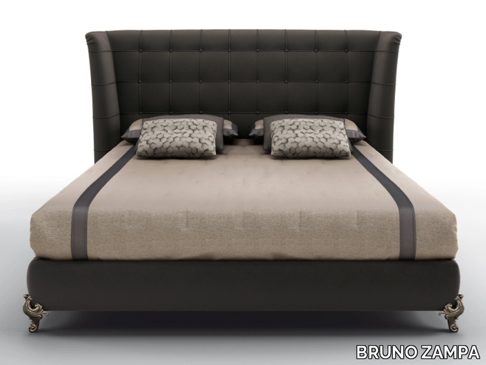 KING - Upholstered velvet bed _ BRUNO ZAMPA