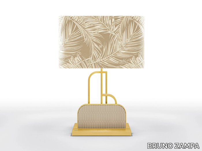 WAVE - Metal table lamp and fabric lampshade _ BRUNO ZAMPA