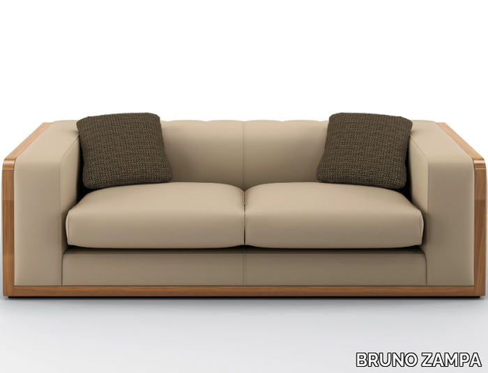 VERTIGO - 3 seater leather sofa _ BRUNO ZAMPA