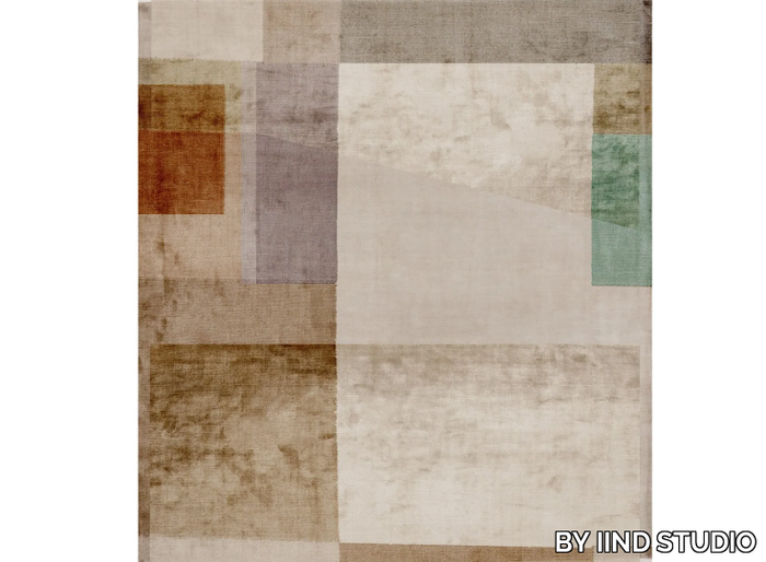 ANCONA - Handmade rectangular wool and bamboo silk rug _ BY IIND STUDIO