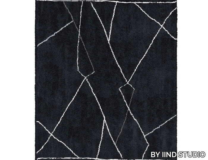 BAGNOLO IN PIANO - Handmade rectangular wool and Lyocell rug _ BY IIND STUDIO