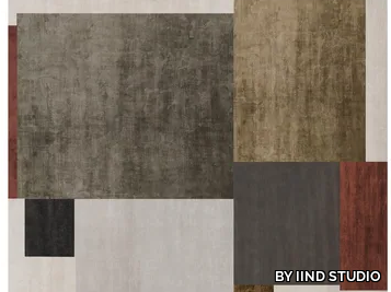 GANCIA RESERVE - Handmade rectangular wool and bamboo silk rug _ BY IIND STUDIO