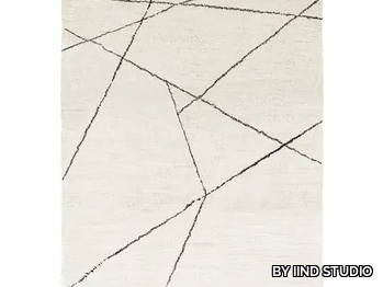 ISSY PALESA SHAGGY - Handmade rectangular wool and Lyocell rug _ BY IIND STUDIO