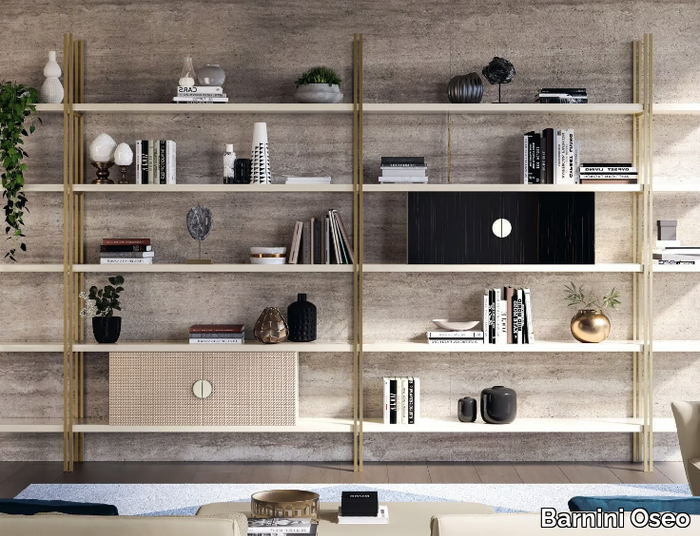 ROBERTO BARNINI - Open sectional honeycomb bookcase _ Barnini Oseo