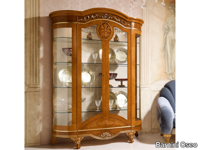 DIAMANTE - Wood veneer display cabinet _ Barnini Oseo