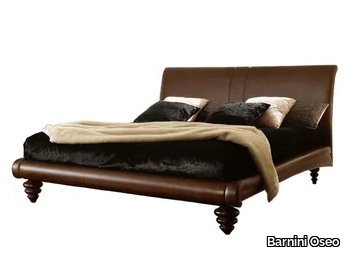 FASHION TIME - Upholstered leather bed _ Barnini Oseo