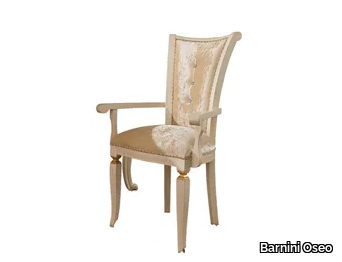 PRESTIGE - Upholstered fabric chair with armrests high-back _ Barnini Oseo