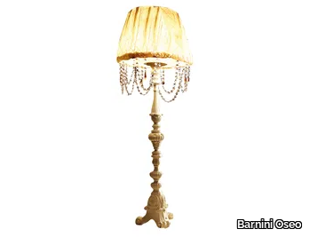 REGGENZA LUXURY - Fabric floor lamp with crystals _ Barnini Oseo