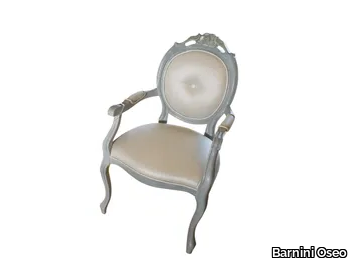 SOGNI D'AMORE - Medallion fabric chair with armrests with integrated cushion _ Barnini Oseo