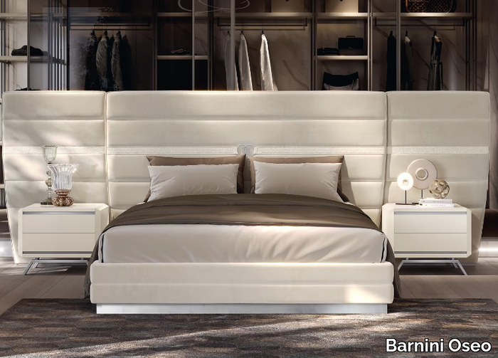 ROBERTO BARNINI - Fabric double bed _ Barnini Oseo