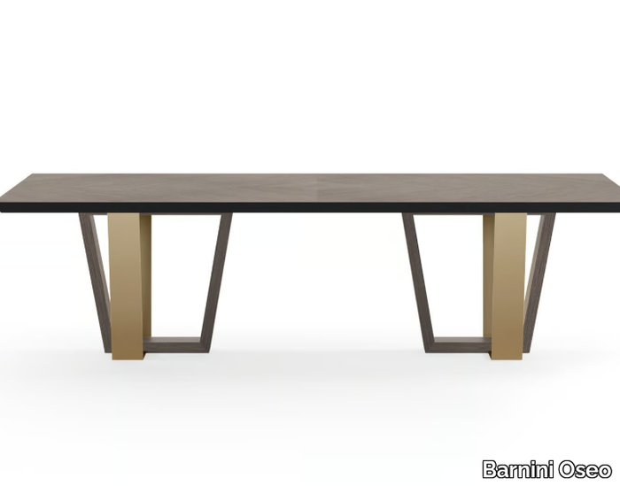 ROBERTO BARNINI - Rectangular wooden table _ Barnini Oseo