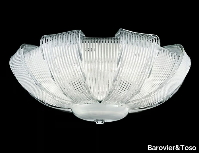 PLISSÉ - Venetian crystal ceiling lamp _ Barovier&Toso