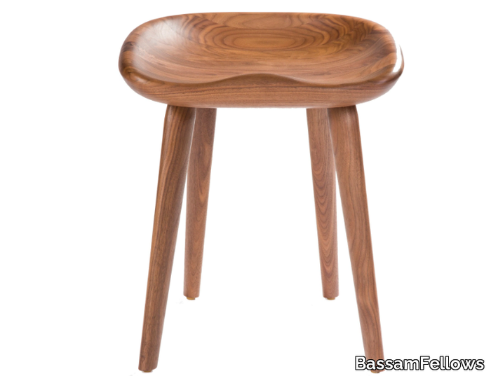 TRACTOR - Solid wood stool _ BassamFellows