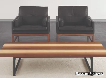 STRIPE - Rectangular solid wood coffee table _ BassamFellows