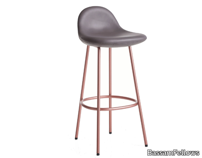 PEBBLE - Upholstered bar stool _ BassamFellows