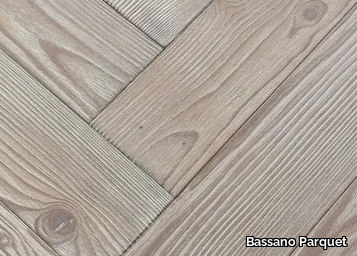 ITALIAN HERRINGBONE 90° WHITENED LARCH - Larch parquet _ Bassano Parquet