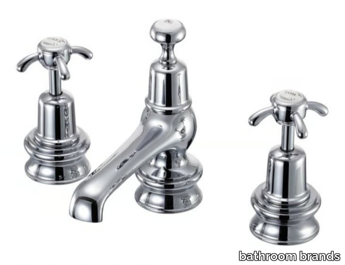 ANGLESEY REGENT - 3 hole washbasin tap with pop up waste _ bathroom brands