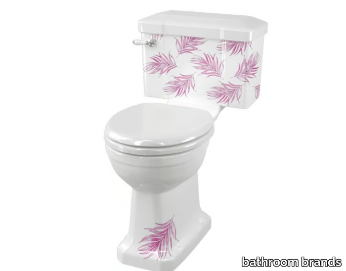 BESPOKE FLORAL - Standard Close Coupled WC with 520 Lever Cistern _ bathroom brands