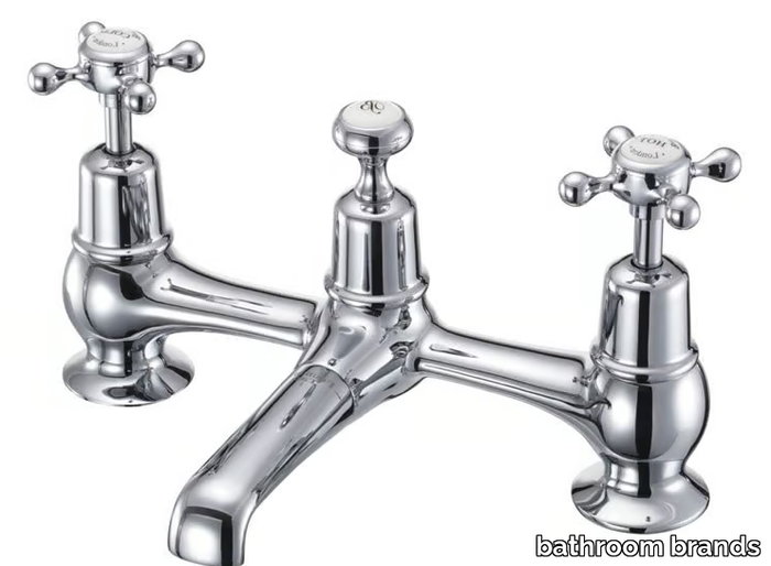 CLAREMONT - Countertop bridge mixer _ bathroom brands